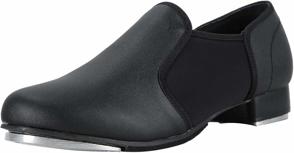 review of Linodes Unisex PU Leather Slip-On Tap Shoe